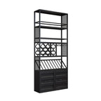 Casier à vin industriel polyvalent en métal avec armoire