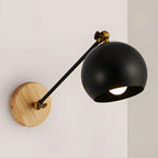 Applique murale LED moderne noire réglable