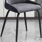 Chaises de cuisine/salle à manger industrielles gris foncé sans accoudoirs