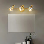 Applique murale en cuivre durable avec globe pour salle de bain