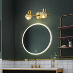 Applique murale en cuivre durable avec globe pour salle de bain
