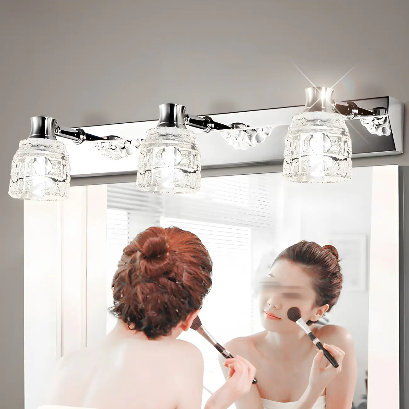 Applique murale Crystal Retro pour salle de bain - Élégance et style rétro