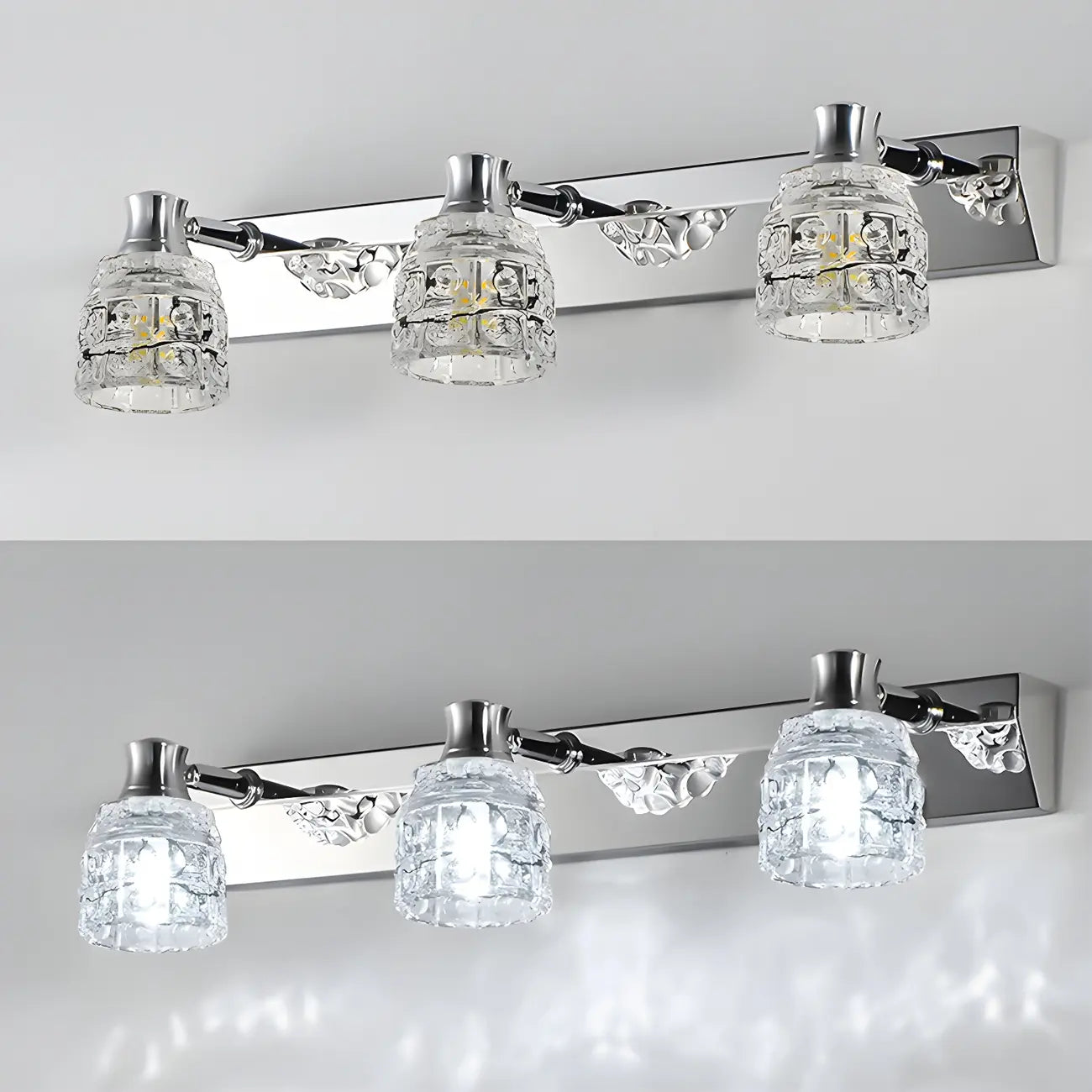 Applique murale Crystal Retro pour salle de bain - Élégance et style rétro