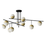 Suspension minimaliste Sputnik à 9 lumières pour îlot de cuisine