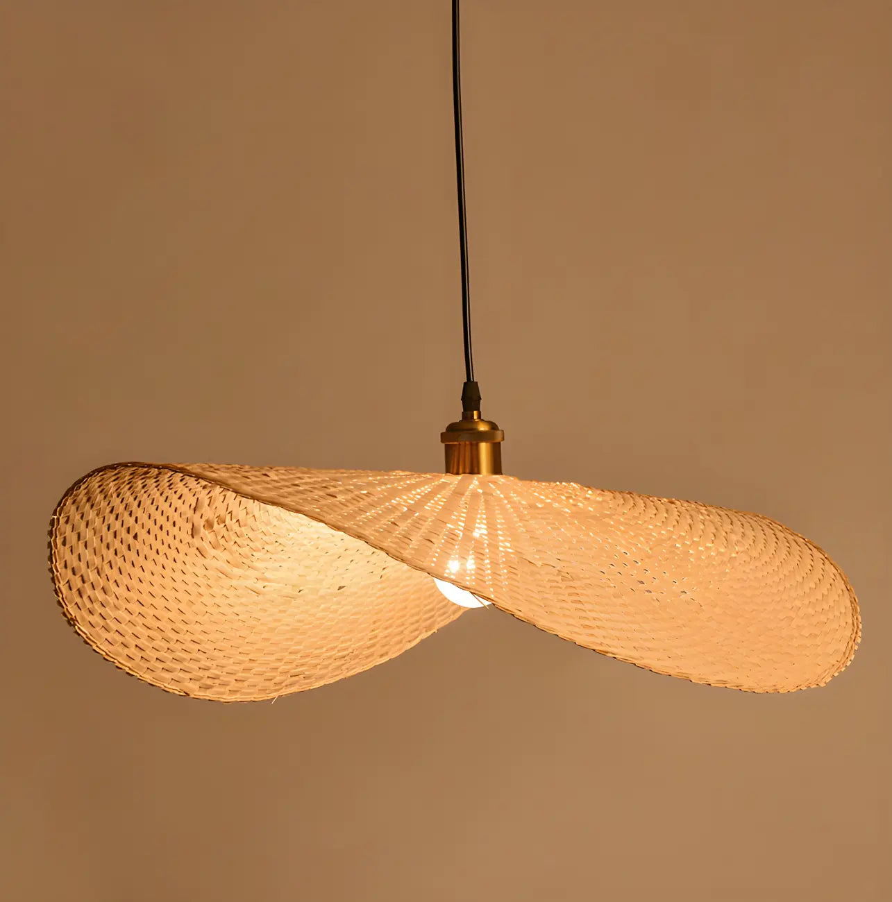 Suspension orientale en bambou pour intérieur