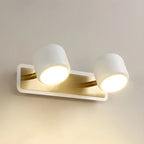 Applique murale minimaliste en métal avec LED intégrée pour salle de bain