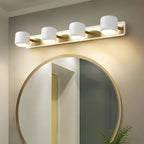 Applique murale minimaliste en métal avec LED intégrée pour salle de bain