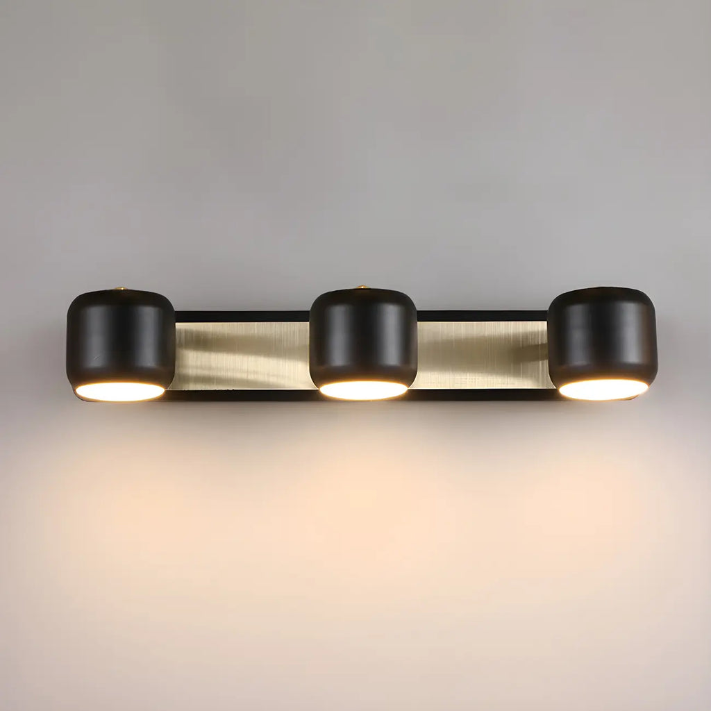 Applique murale minimaliste en métal avec LED intégrée pour salle de bain