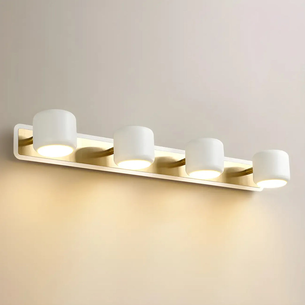 Applique murale minimaliste en métal avec LED intégrée pour salle de bain