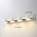 Applique murale minimaliste en métal avec LED intégrée pour salle de bain