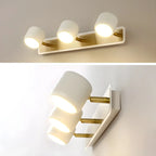 Applique murale minimaliste en métal avec LED intégrée pour salle de bain