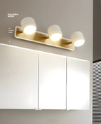 Applique murale minimaliste en métal avec LED intégrée pour salle de bain