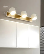 Applique murale minimaliste en métal avec LED intégrée pour salle de bain