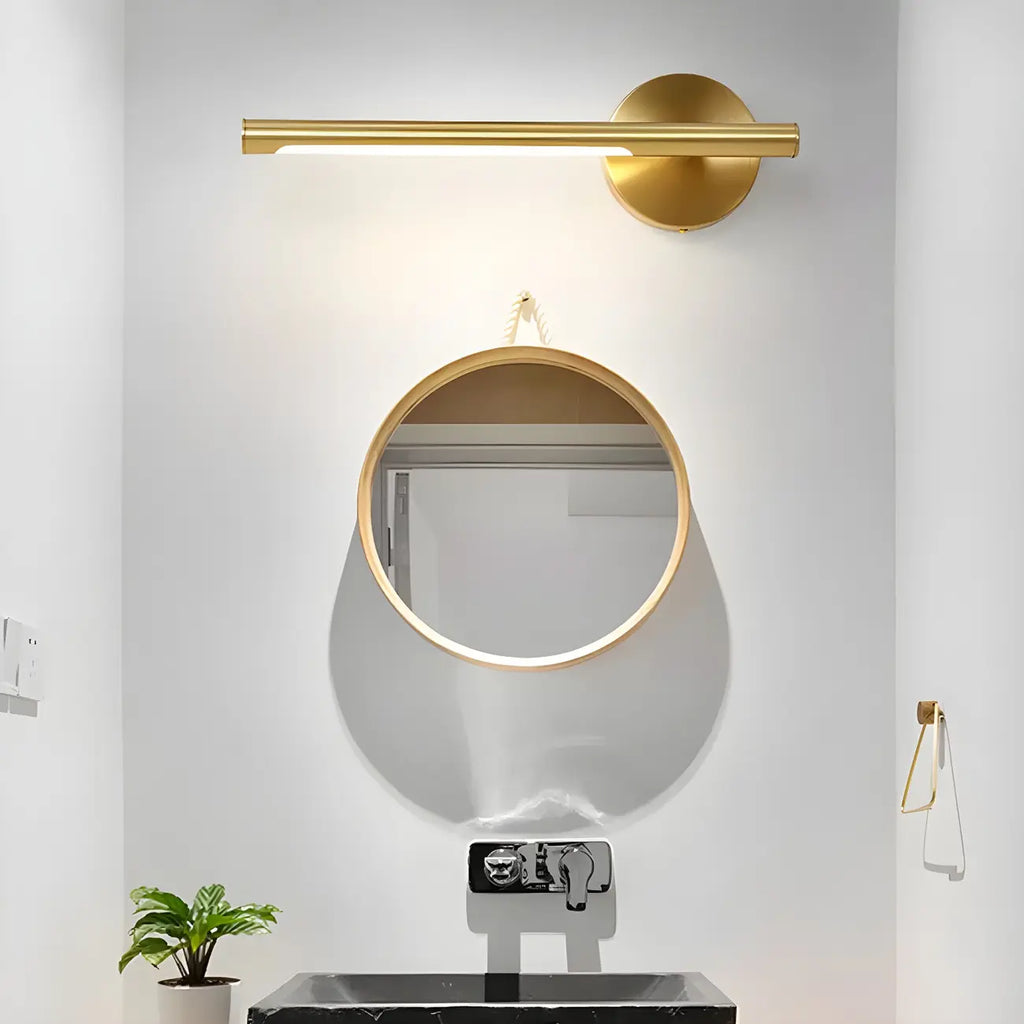 Applique murale LED en forme de barre d'or coloniale pour salle de bain