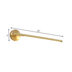 Applique murale LED en forme de barre d'or coloniale pour salle de bain