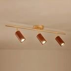 Projecteur sur rail LED fixe moderne à 4 lampes avec tête orientable