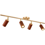 Projecteur sur rail LED fixe moderne à 4 lampes avec tête orientable