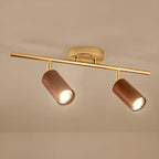Projecteur sur rail LED fixe moderne à 4 lampes avec tête orientable