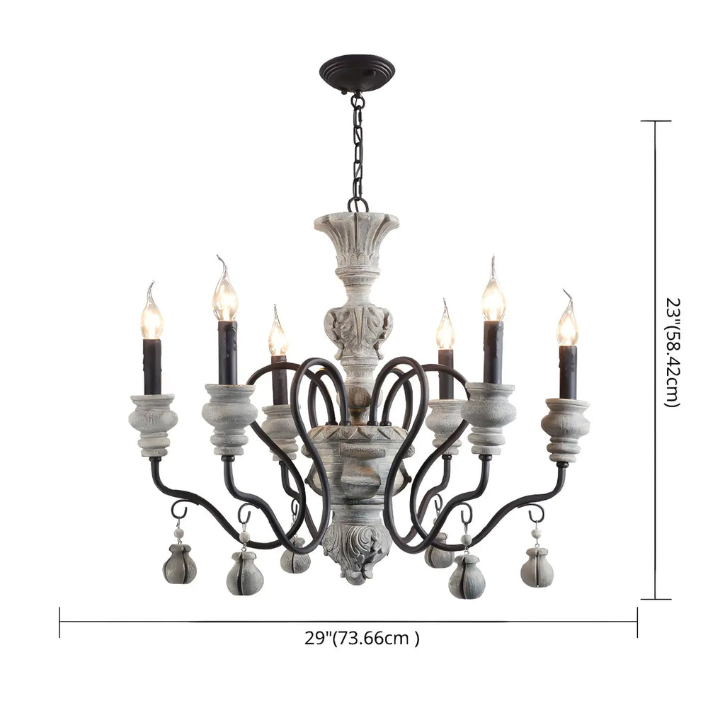Lustre classique en métal noir et cristal, style vintage