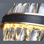 Suspension de luxe moderne à plusieurs niveaux en cristal pour îlot de cuisine