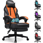 Chaise de jeu BOSSIN style racing, chaise de jeu grande taille supportant jusqu'à 136 kg (300 lbs), dossier haut, chaise d'ordinateur