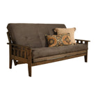 Ensemble futon Somette Tucson pleine grandeur en noyer rustique avec matelas