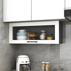 vaisselier mural en bois blanc pour cuisine