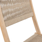 Ensemble bistrot pliant d'extérieur 3 pièces Cadiz Modern Coastal en bois d'acacia, par JONATHAN Y