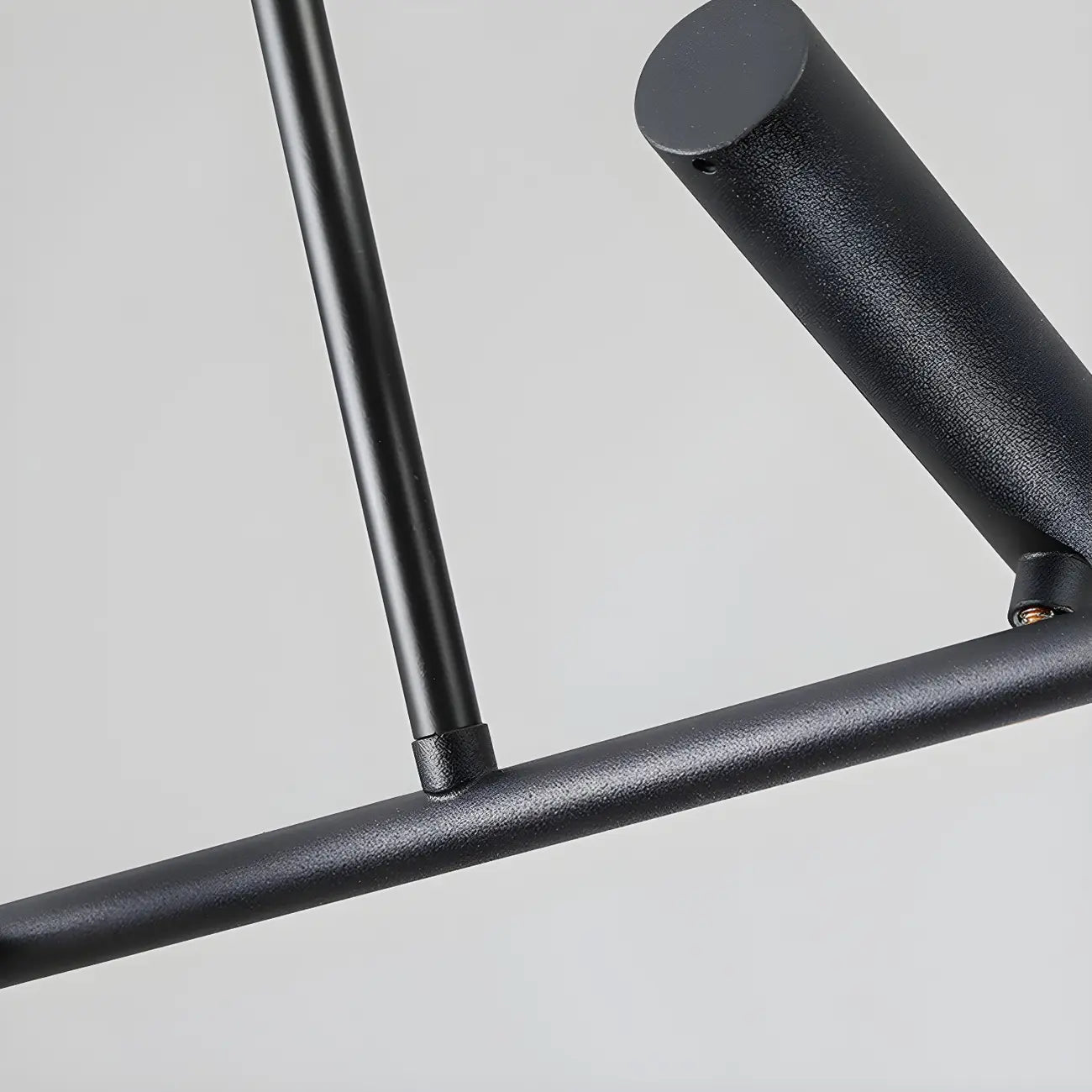 Suspension linéaire noire moderne pour îlot de cuisine