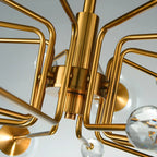 Lampadario a globo in vetro a 8 luci, stile Mid-Century Modern