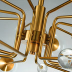 Lampadario a globo in vetro a 8 luci, stile Mid-Century Modern