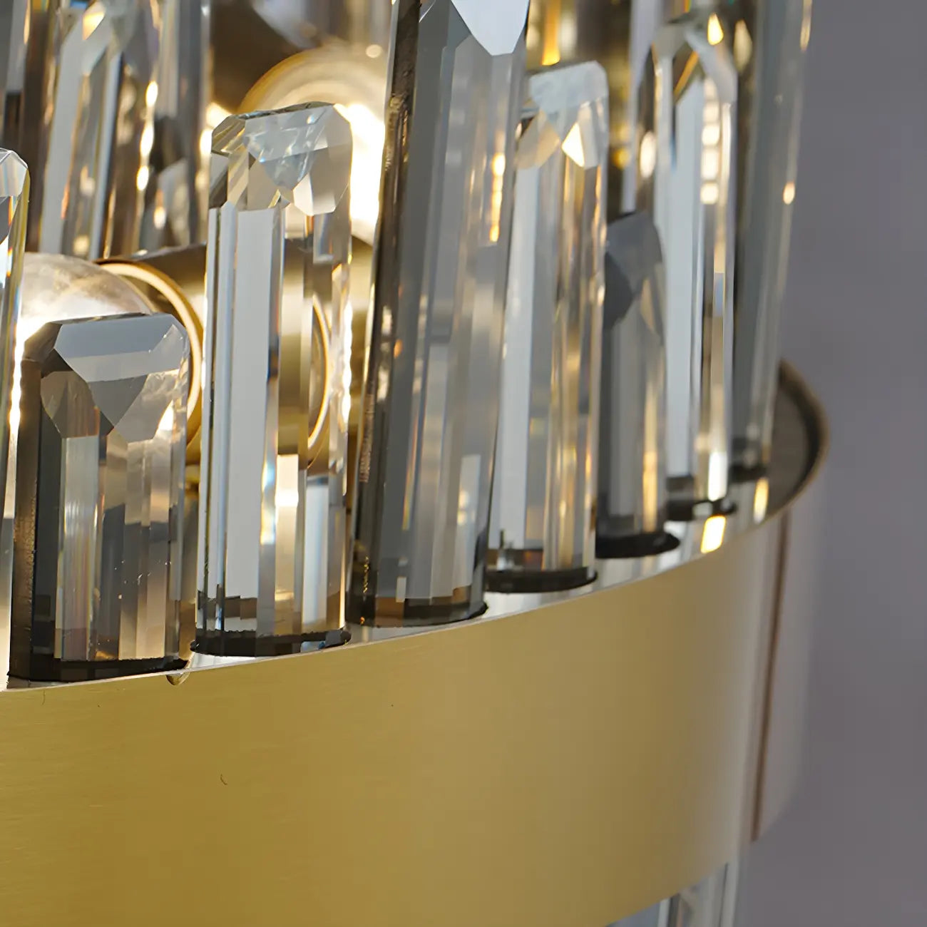 Lustre ovale moderne en cristal réglable pour cuisine