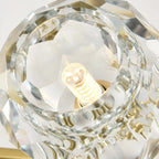 Lustre moderne en cristal doré pour îlot de cuisine