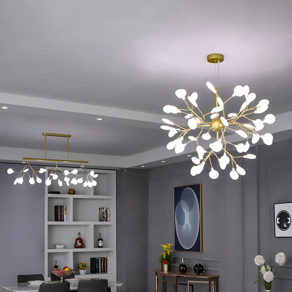 Lustre moderne géométrique Sputnik en forme d'étoile
