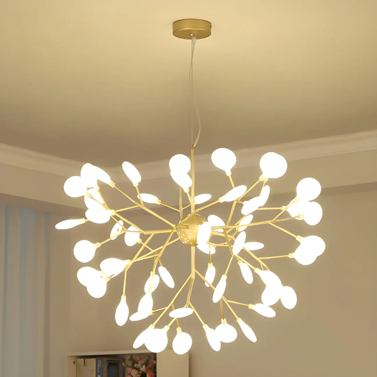 Lustre moderne géométrique Sputnik en forme d'étoile