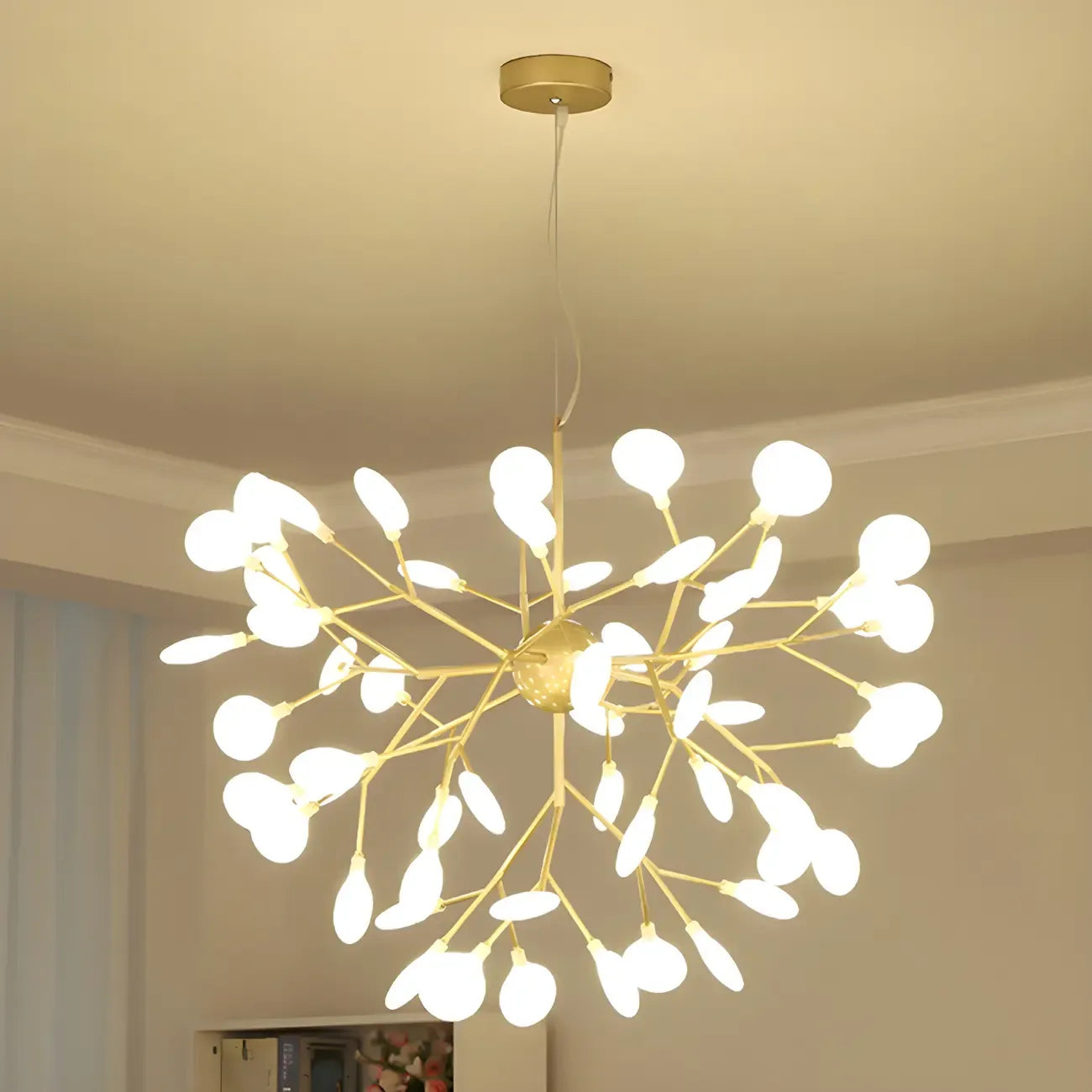 Lustre moderne géométrique Sputnik en forme d'étoile
