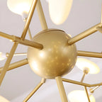 Lustre moderne géométrique Sputnik en forme d'étoile
