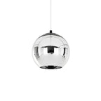 Suspension de cuisine en verre miroir avec globe