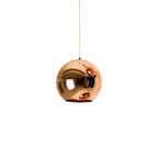 Suspension de cuisine en verre miroir avec globe