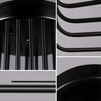 Lustre linéaire moderne en verre noir