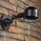 Applique murale industrielle noire à dôme de 12 pouces avec bras réglable
