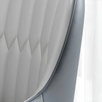Chaise de salle à manger moderne en cuir avec accoudoirs