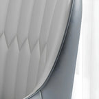 Chaise de salle à manger moderne en cuir avec accoudoirs