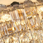 Suspension LED en cristal de luxe pour îlot de cuisine