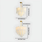 Lampadario Moderno Minimalista Ovale Bianco in Vetro