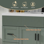 Ensemble meuble-lavabo Wavy Line 30/36/48 avec lavabo et robinet