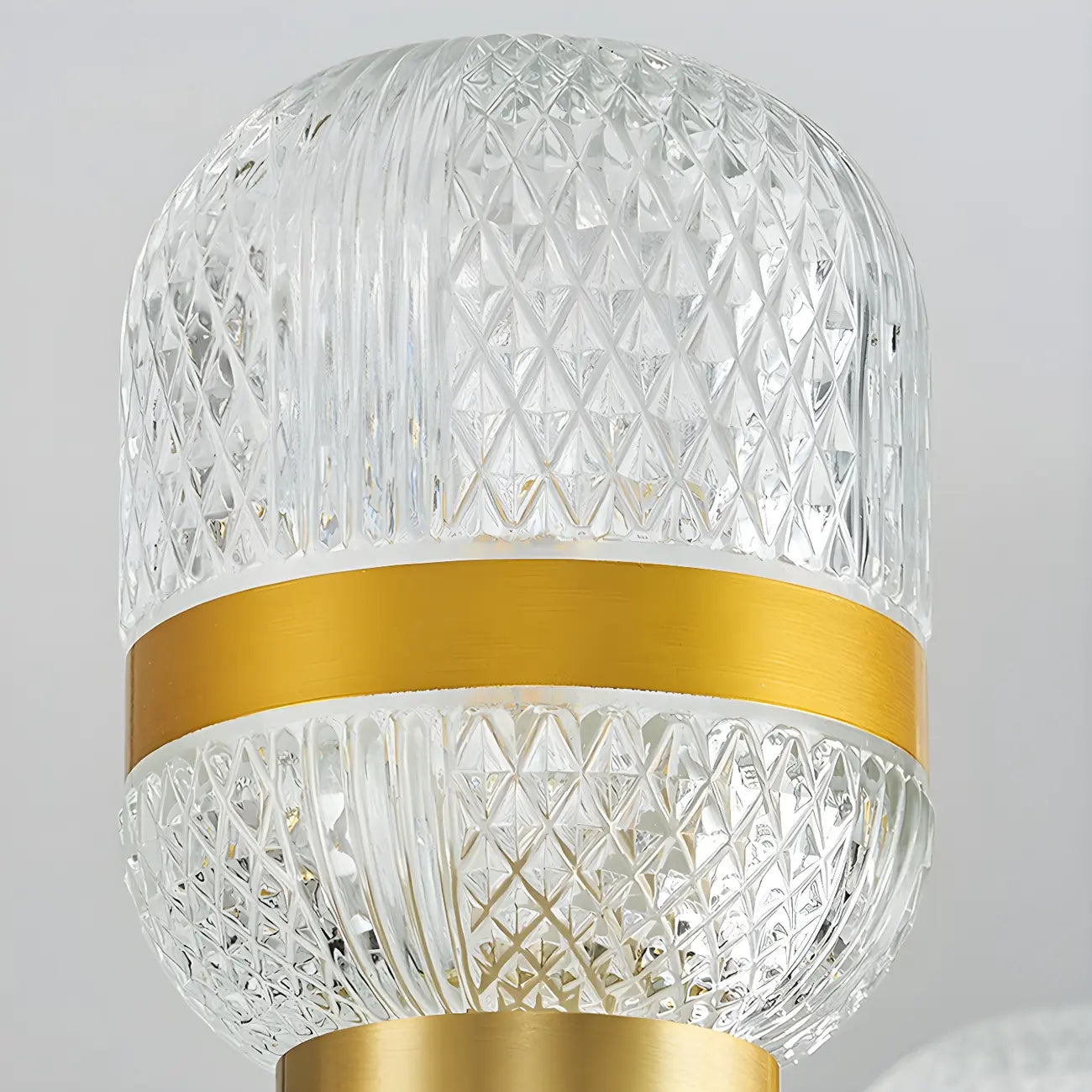 Lustre Sputnik moderne en verre prismatique noir et or