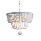 Lustre suspendu bohème bleu à 4 lumières réglable