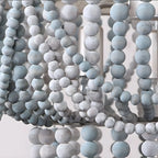 Lustre suspendu bohème bleu à 4 lumières réglable