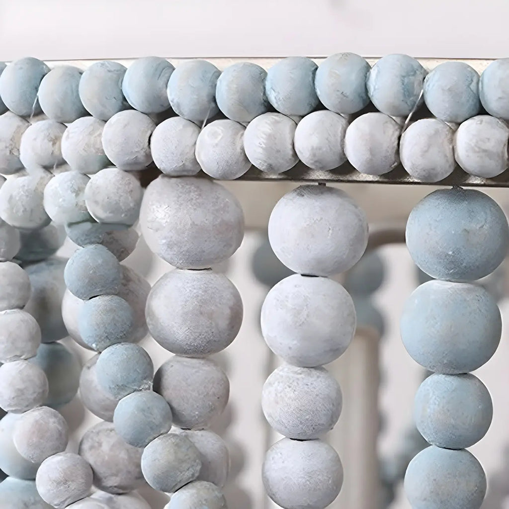 Lustre suspendu bohème bleu à 4 lumières réglable